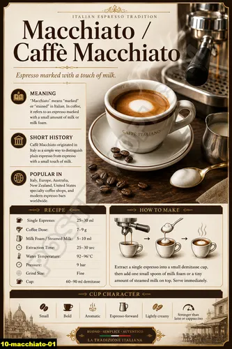 Contoh poster kopi simple macchiato