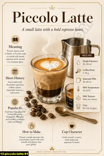 Piccolo Latte 01 - Resep Kopi / Piccolo Latte