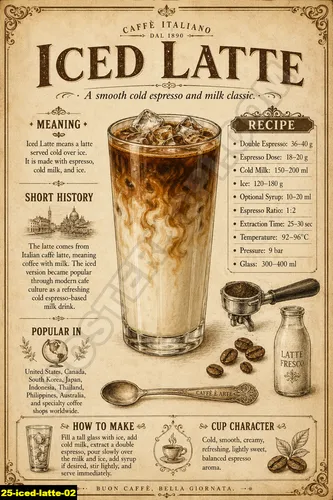 Iced Latte 02 - Resep Kopi / Iced Latte