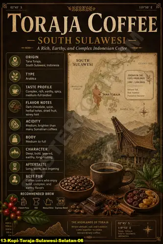 Poster tentang kopi Toraja
