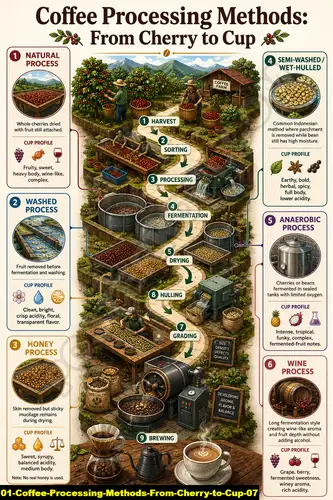 Coffee Processing Methods From Cherry To Cup 07 - Coffee Processing Method / Coffee Processing Methods From Cherry To Cup