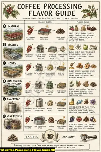 Coffee Processing Flavor Guide 08 - Coffee Processing Method / Coffee Processing Flavor Guide