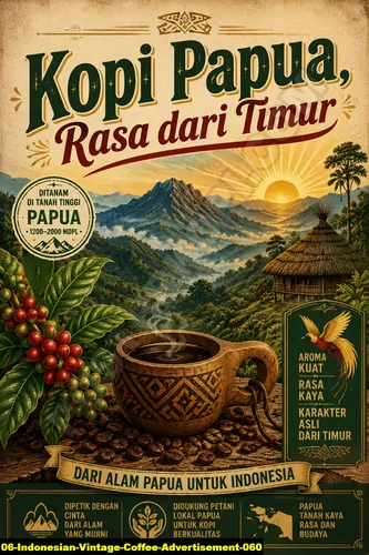 Indonesian Vintage Coffee Advertisement 060 - Coffee Quotes / Indonesian Vintage Coffee Advertisement