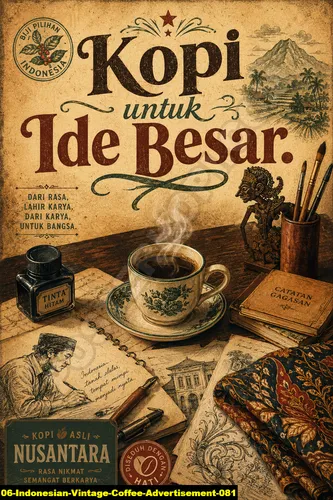 Indonesian Vintage Coffee Advertisement 081