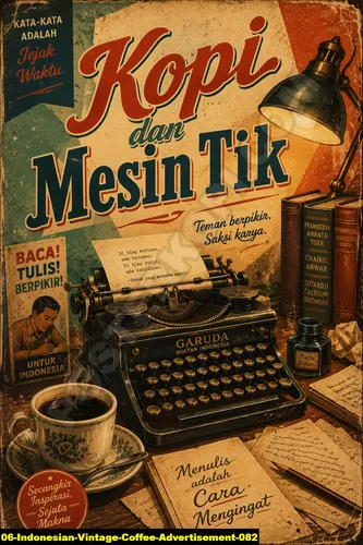 Indonesian Vintage Coffee Advertisement 082 - Coffee Quotes / Indonesian Vintage Coffee Advertisement