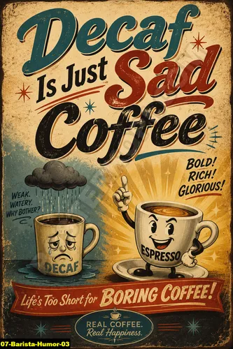 Barista Humor 03 - Coffee Quotes / Barista Humor