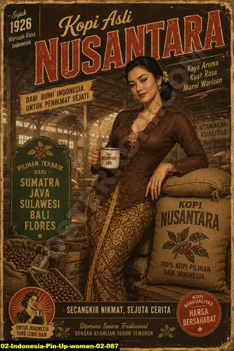 Indonesia Pin Up Women 02 087 - Pin Up Poster / Indonesia Pin Up Women 02