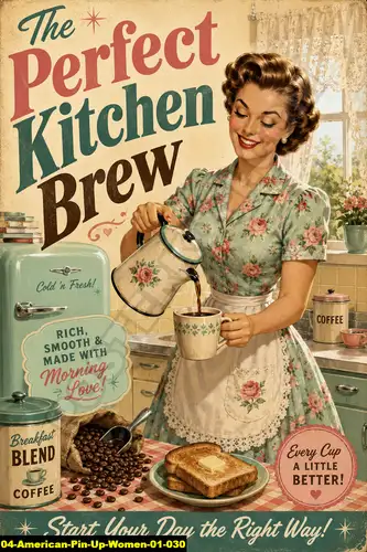 American Pin Up Women 01 030 - Pin Up Poster / American Pin Up Women 01