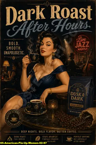 American Pin Up Women 02 97 - Pin Up Poster / American Pin Up Women 02