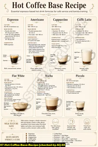 Hot Coffee Base Recipe [checked By Ai] 02 - Standard Coffee Guides / Hot Coffee Base Recipe